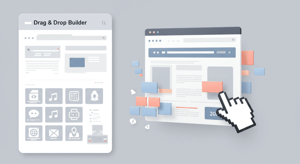 drag and drop page builder