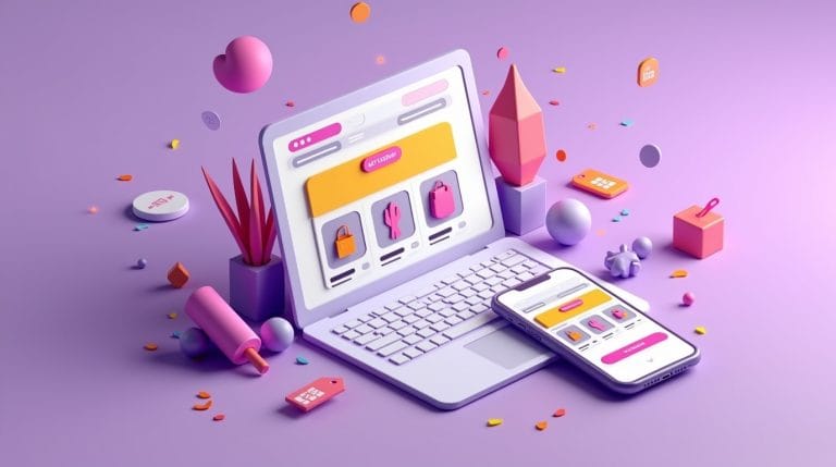 E-commerce Product Catalog Optimization - 3D Illustration of Online Store UX 2025